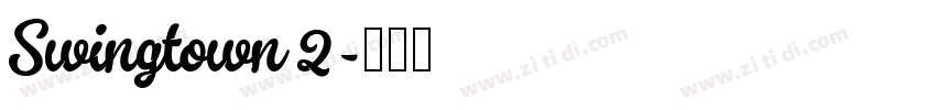 Swingtown 2字体转换